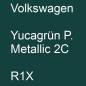 Preview: Volkswagen, Yucagrün P. Metallic 2C, R1X.